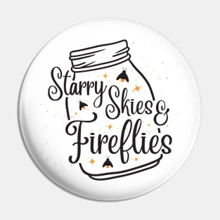 Starry Skies and Fireflies Pin