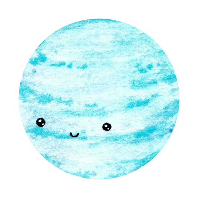 Neptune cute planet by shoko