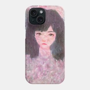 Melancholy Girl Portrait Impressionist Painting Phone Case