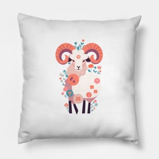 Stunning Capricorn Zodiac Illustration Pillow