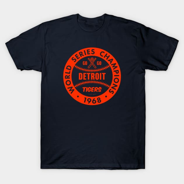 Detroit Tigers - 1968 World Series Champions (Orange) Women's T-Shirt