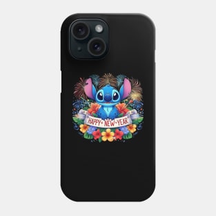 Santa Stitch  Happy New Year Stitch Phone Case