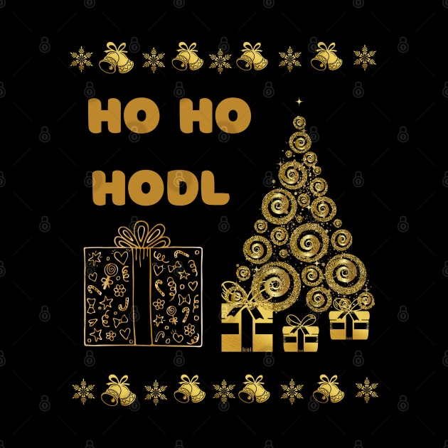 Ho Ho Hodl Christmas Sweater by RedSparkle 