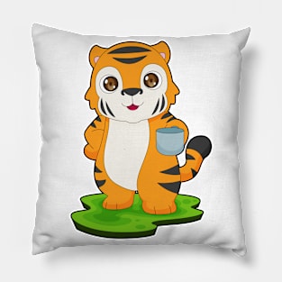 Tiger Coffee Cup Pillow