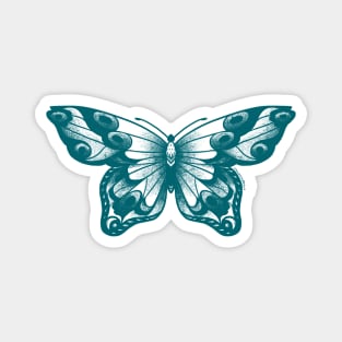 Teal butterfly Magnet