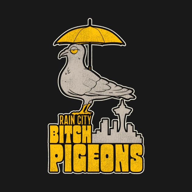 Rain City Pigeons Seattle Hockey Fan by HypeRamen