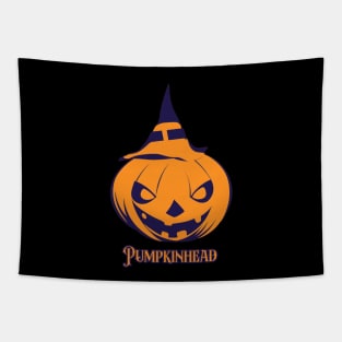 Haloween Pumpkinhead Tapestry