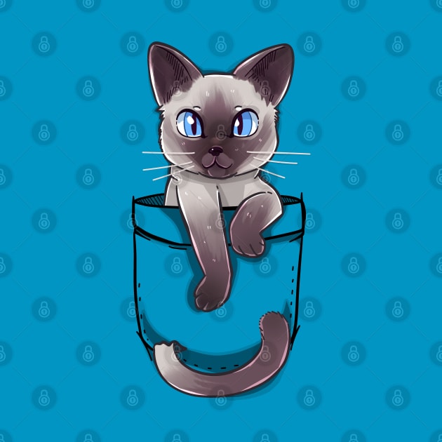 Pocket Cute Siamese Cat by TechraPockets