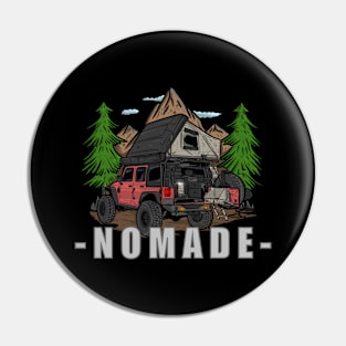 Pink Jeep Wrangler Nomade Pin