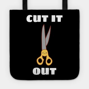 Cut It Out - Cute Scissor Pun Tote
