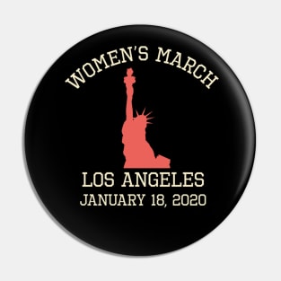 Women's March January 18, 2020 Feminist Los Angeles Pin