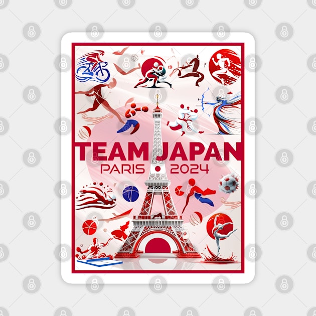 Team Japan - 2024 Magnet by Dec69 Studio