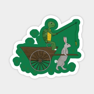 carrot on a stick (tortoise and the hare) Magnet