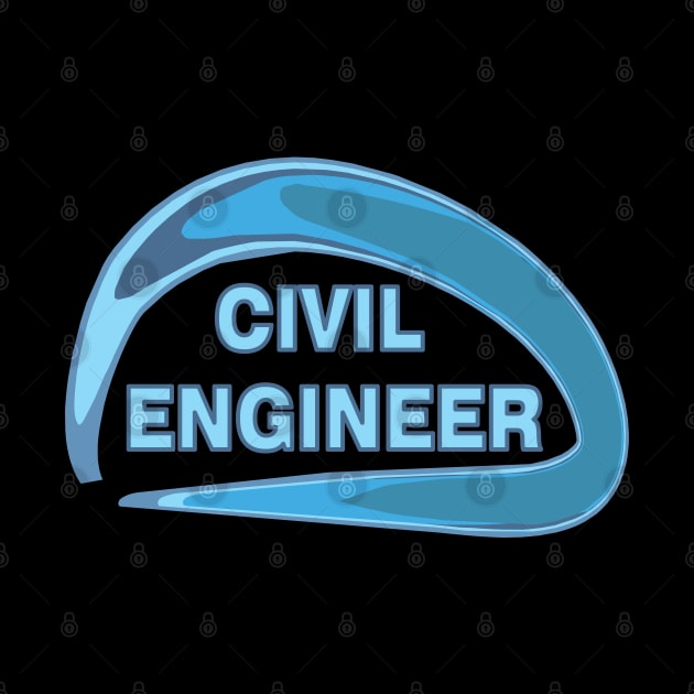 Blue Civil Engineer by Barthol Graphics