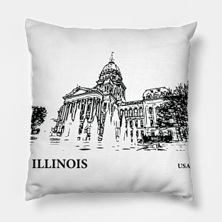 Illinois State USA Pillow