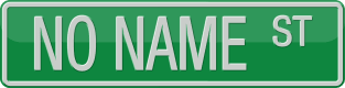 No name Street Sign T-shirt Magnet