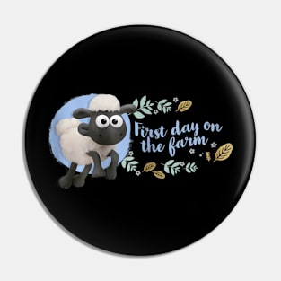 Vintage Shaun Cartoon The Sheep TV Series Pin