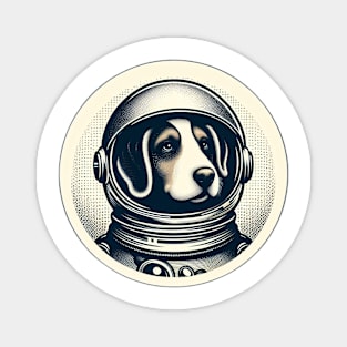 astronaut dog Magnet