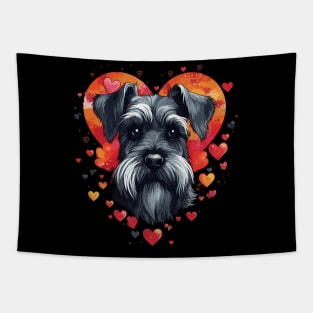 Miniature Schnauzer Valentine Day Tapestry