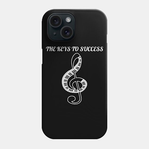 The piano keys to success Phone Case by wondrous