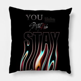 You make Stray Kids Stay typography design Pillow