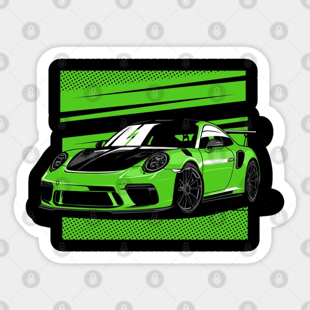 GT3 RS Racecar Motorsport 911 991 Car - Porsche - Sticker | TeePublic