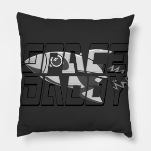 Space Daddy Rocket Ship Birthday Gift Science Fiction Shirt. Super cool oldschool Sci-Fi Ship Design 2 Pillow