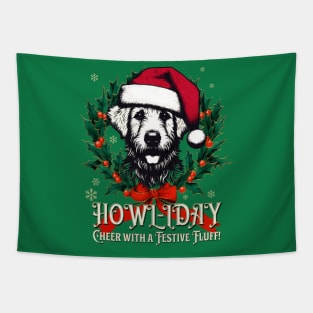 Howl-iday' Cheer with a Festive Fluff! Tapestry