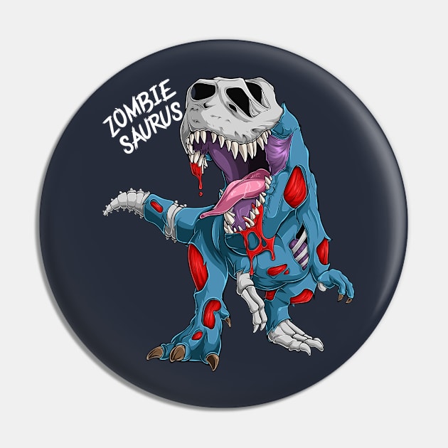 Zombiesaurus: The Jurassic Undead Pin by GoshWow 