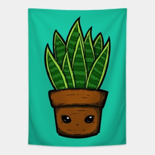 Cute Snake Plant Tapestry