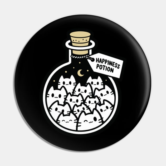 Kitty Cat Happiness Potion Pin by moonstruck crystals