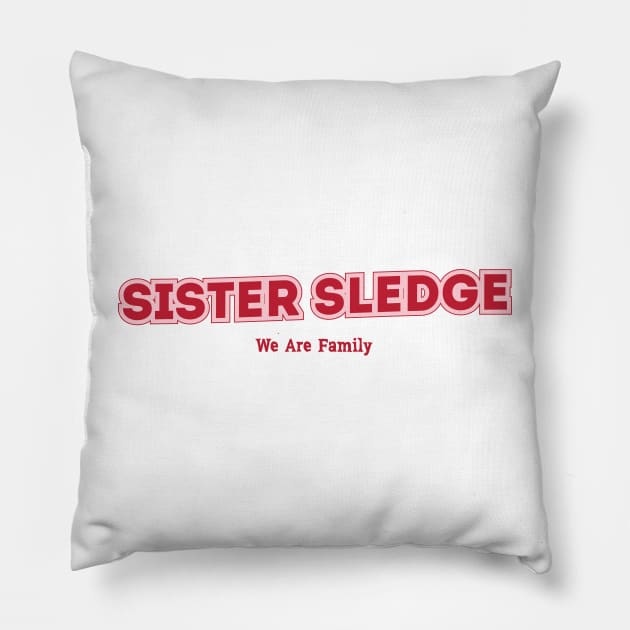 Sister Sledge Pillow by PowelCastStudio