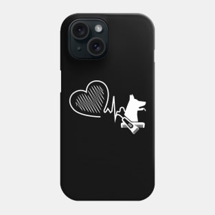 Dog Groomer Heartbeat Tee Dog Grooming Art Gift Pet Grooming Phone Case