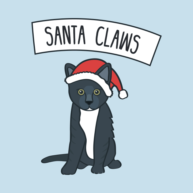 Santa Claws by bestcatshrirts