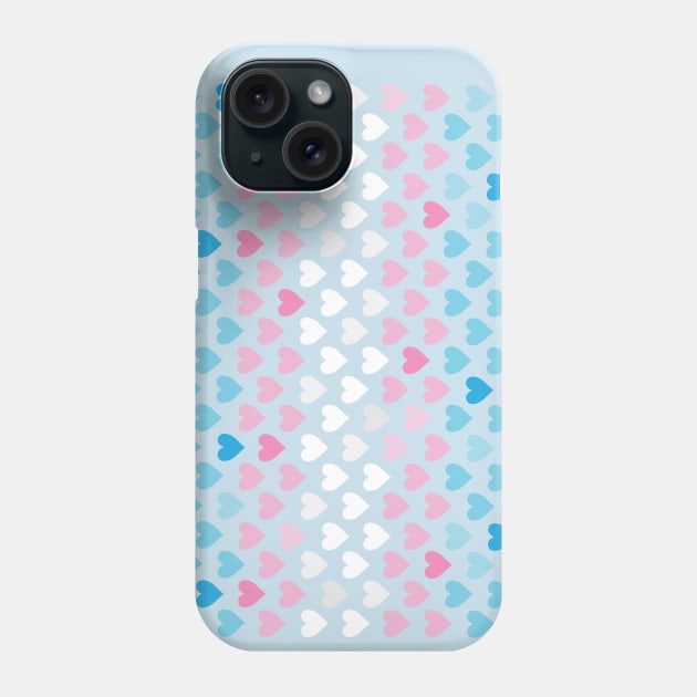 Transgender Pride Hearts Phone Case by CKline