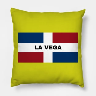 La Vega City in Dominican Republic Flag Pillow