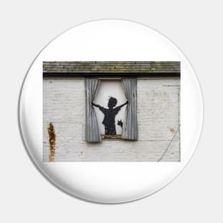 Banksy Boy & Cat Morning Pin