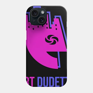 Art Dudette In Pink And Blue Phone Case