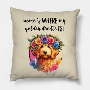 Golden Doodle Pillow