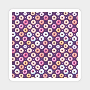 Deliciously Sweet Donut Pattern Design for Doughnut Lovers Magnet