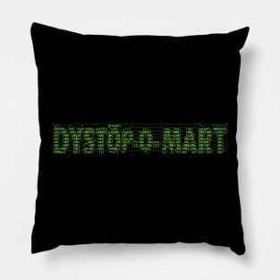 ASCII Art Dystopomart Logo Pillow