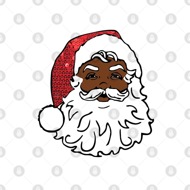 black santa claus christmas by gossiprag