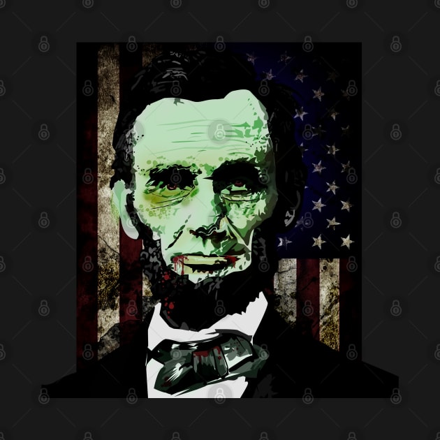 Abraham Lincoln - Zombie by adamzworld