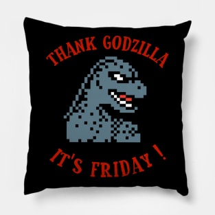 Thank GODZILLA It's Friday! Pillow