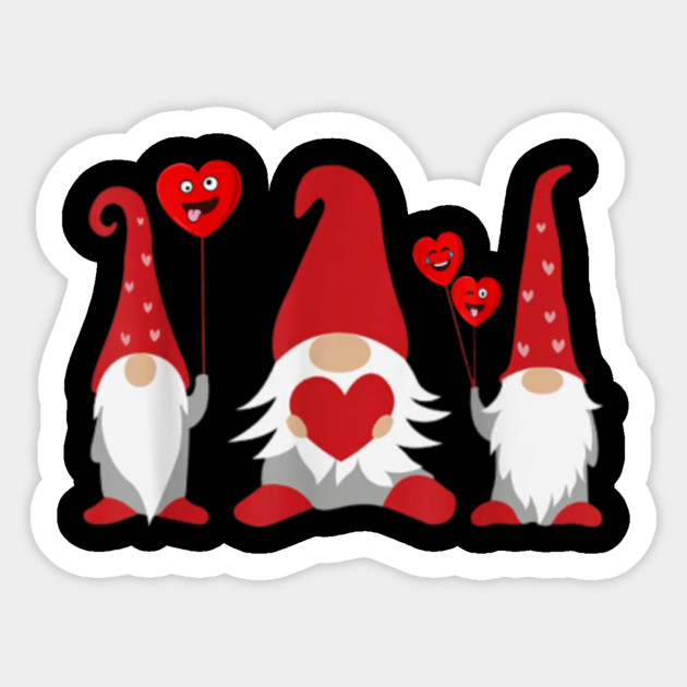 Download three gnomes holding hearts cute valentine gift - Three ...