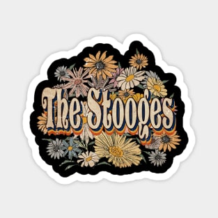 Retro The Stooges Name Flowers Limited Edition Classic Styles Magnet