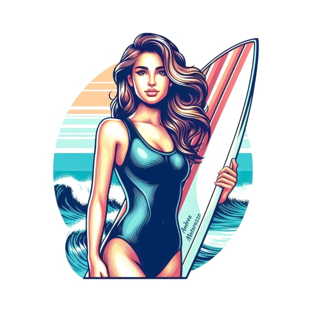 Girl Sport Surf by Andrea Matarazzo