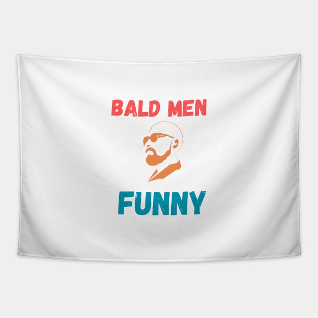 Bald men funny Tapestry by smkworld