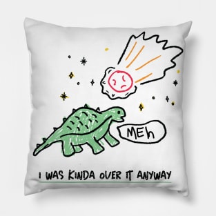 Dinosaurs were kinda over Earth anyway Pillow