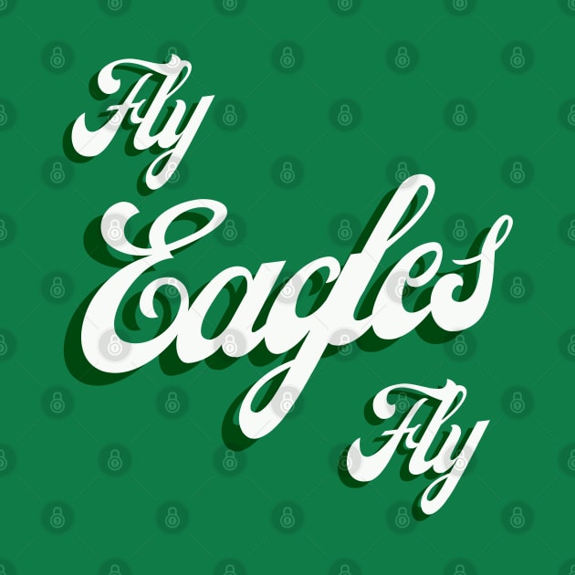Fly Eagles Fly Retro by Curious Sausage